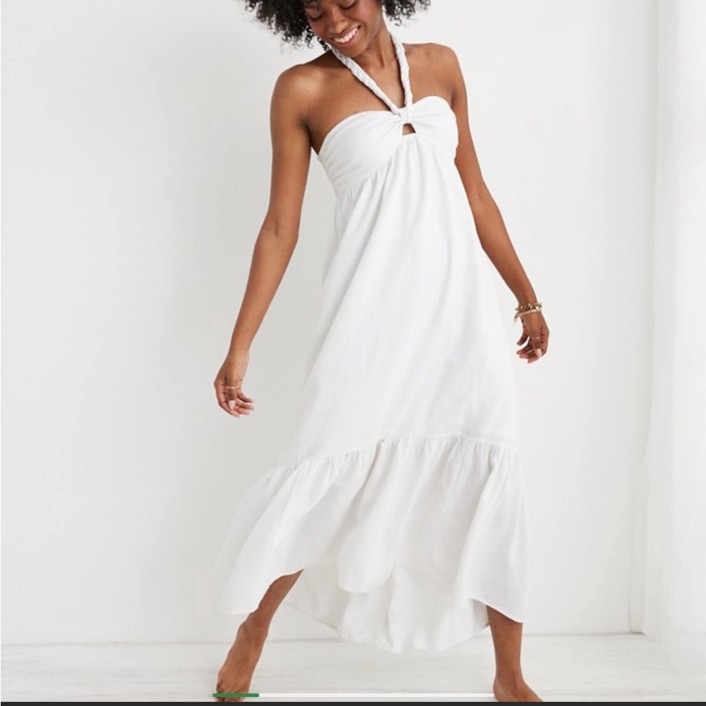 Aerie Halter High Low Midi